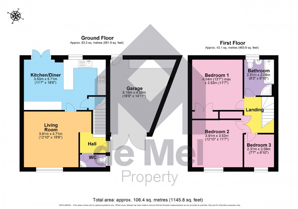 Floorplan for Murvagh Close, Cheltenham