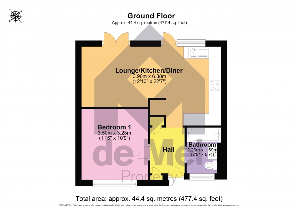 Floorplan for Hillfield, Cheltenham