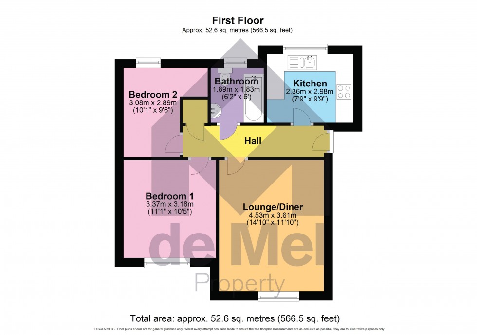 Floorplan for Banyard Close, Cheltenham