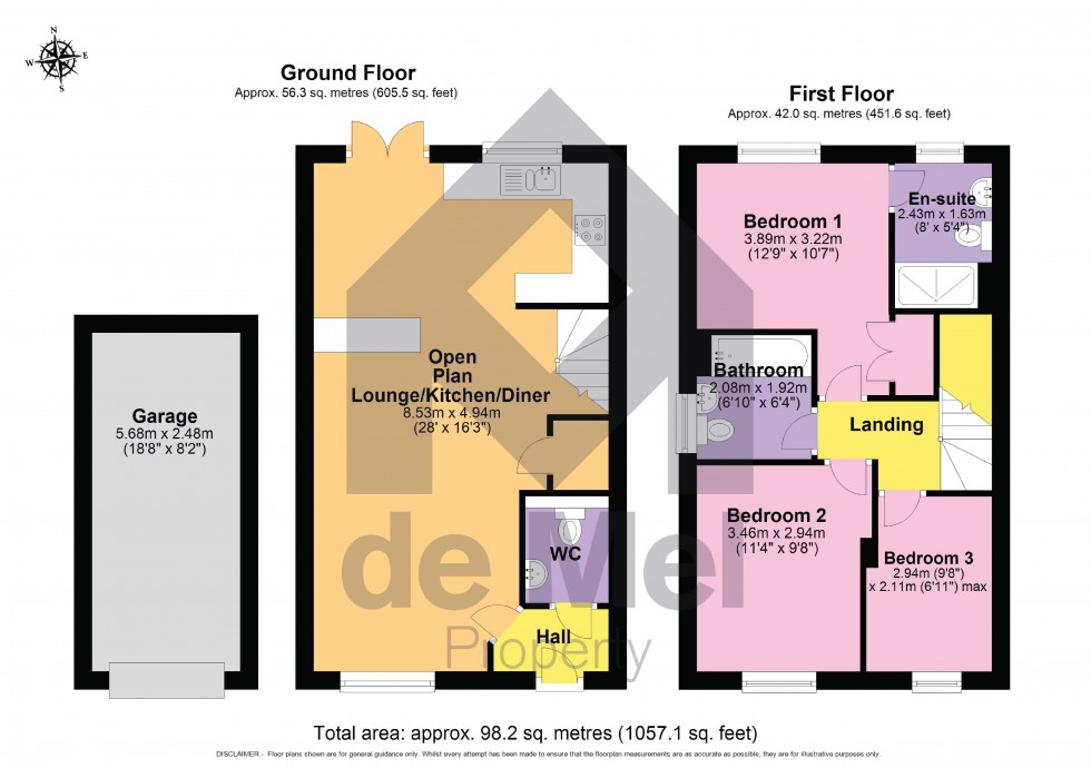 Floorplan for Mirabelle Road, Bishops Cleeve