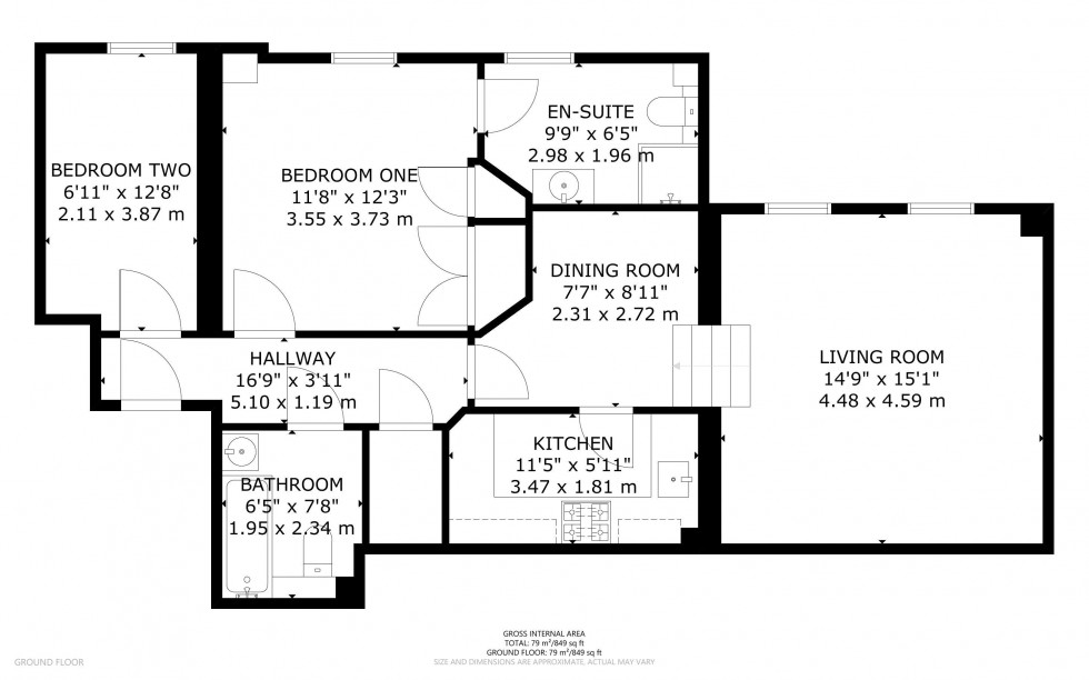 Floorplan for Tivoli Road, Cheltenham