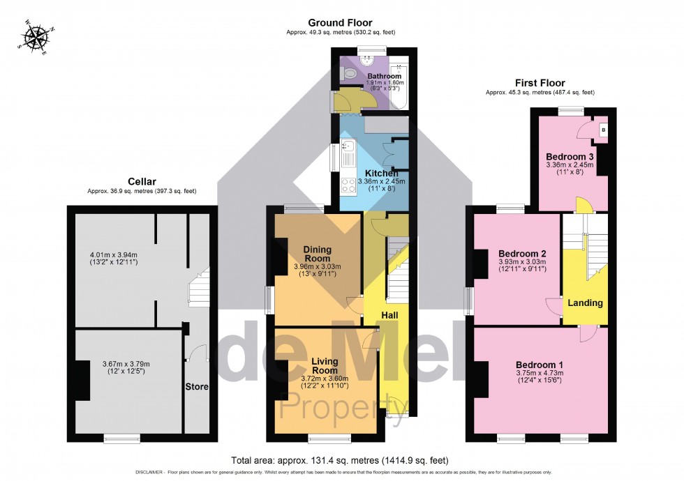 Floorplan for Courtenay Street, Cheltenham