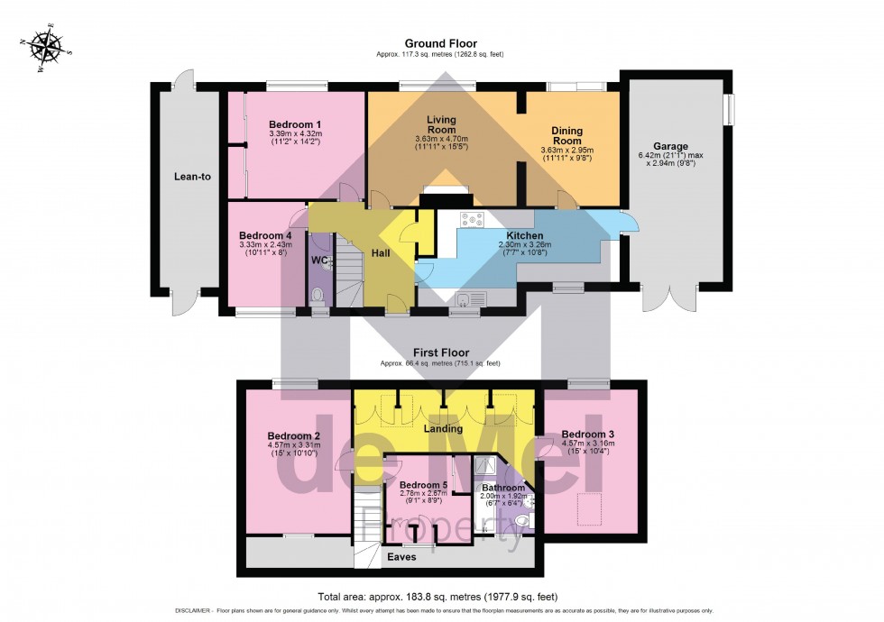 Floorplan for Manor Lane, Gotherington