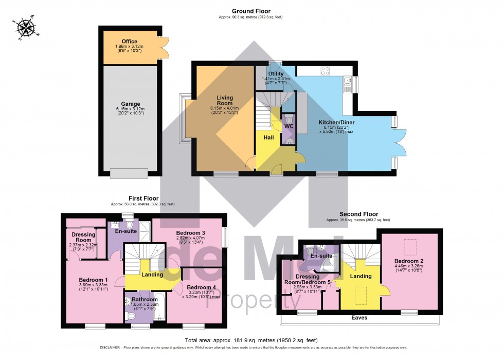 Floorplan for Hurricane Drive, Stoke Orchard