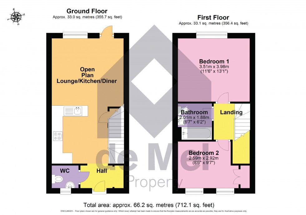 Floorplan for Wendercliff Close, Bishops Cleeve