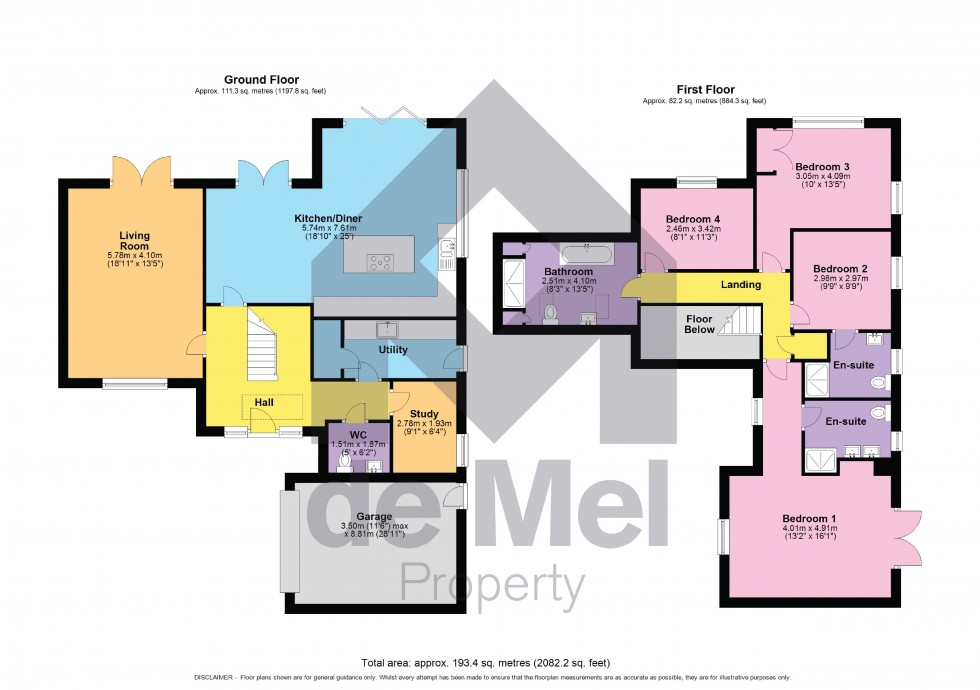 Floorplan for Pickering Close, Winchcombe