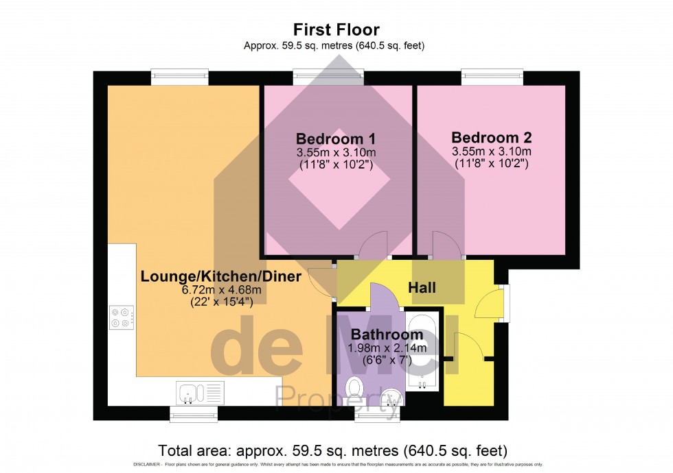 Floorplan for Vale Road, Bishops Cleeve