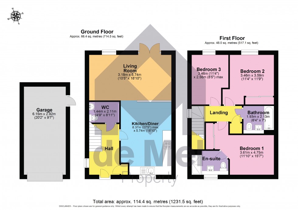 Floorplan for Arable Place, Bishops Cleeve