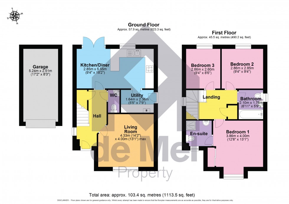 Floorplan for Sapphire Road, Bishops Cleeve