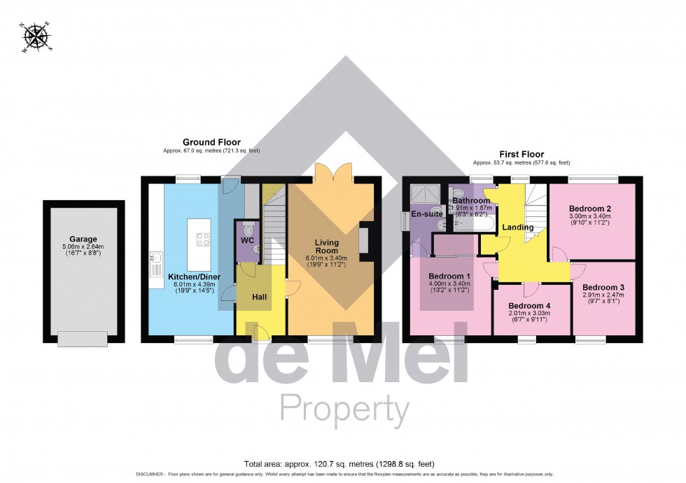 Floorplan for Brydges Close, Winchcombe