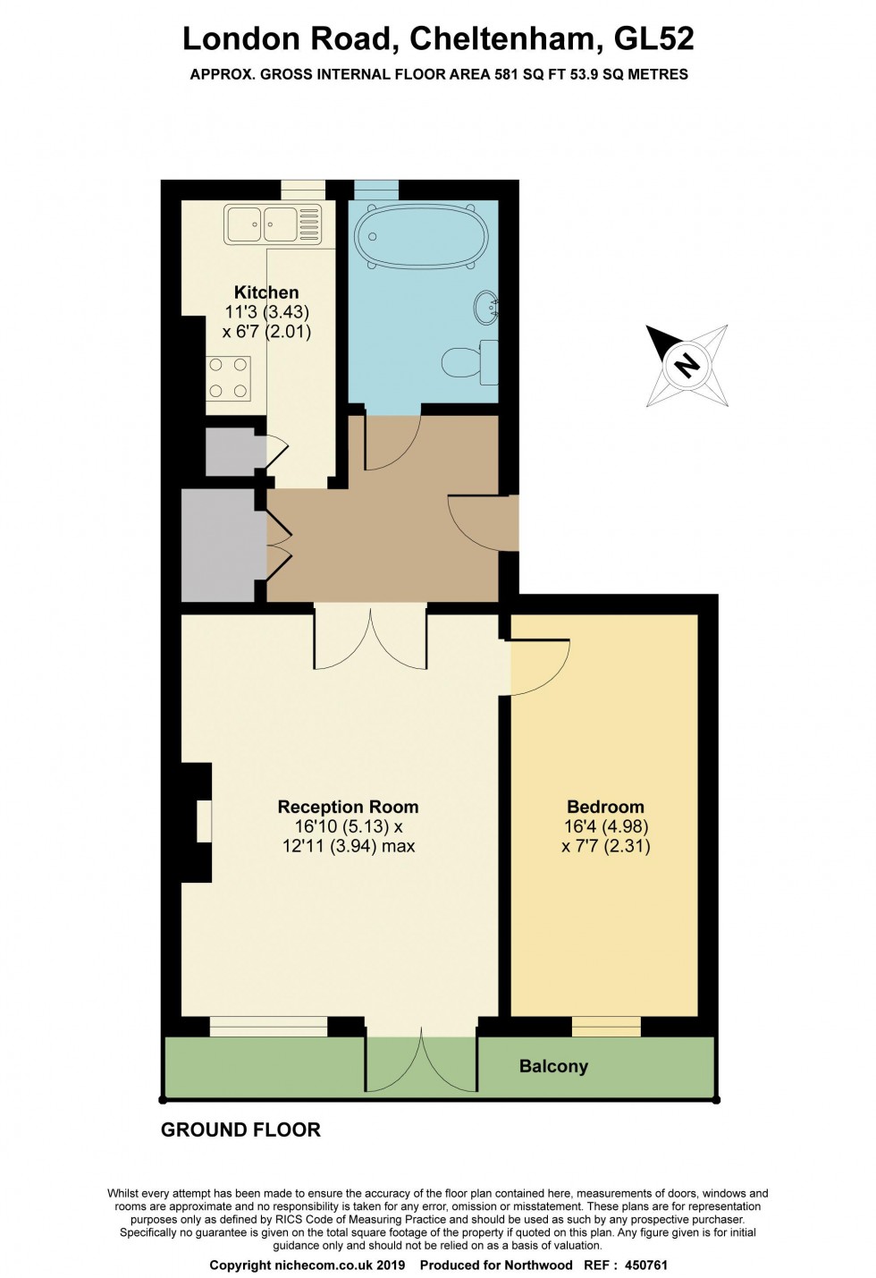 Floorplan for London Road, Cheltenham