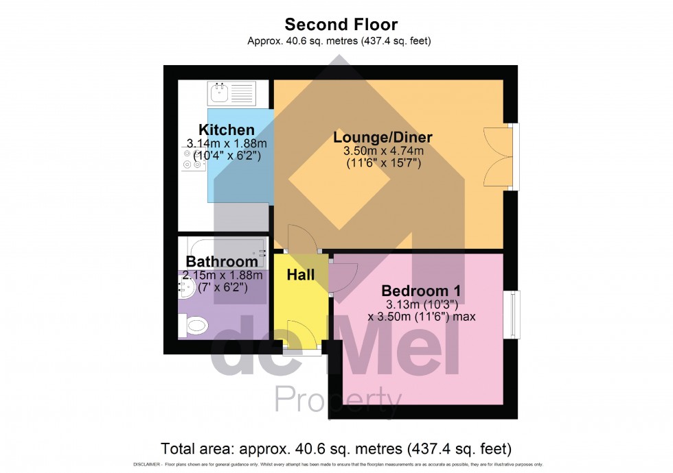 Floorplan for Princess Elizabeth Way, Cheltenham