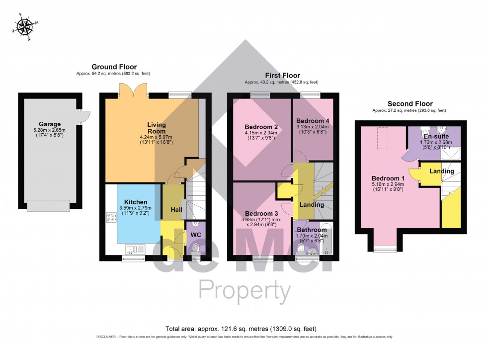 Floorplan for Ruby Avenue, Bishops Cleeve