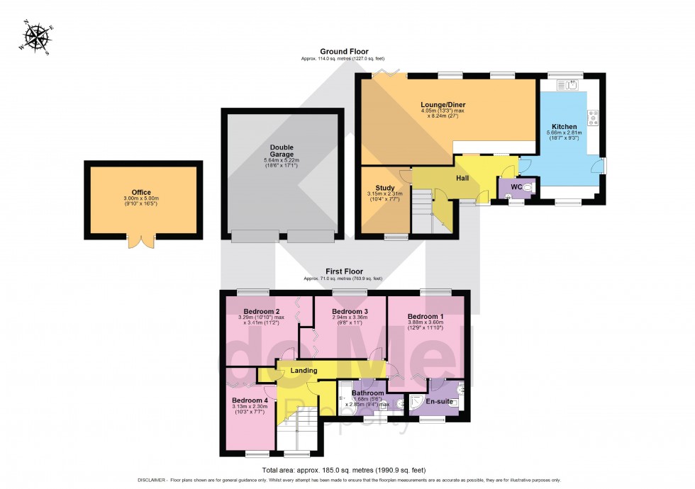 Floorplan for Honeysuckle Close, Cheltenham