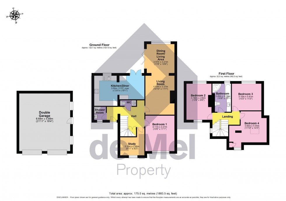 Floorplan for Ashfield Close, Bishops Cleeve