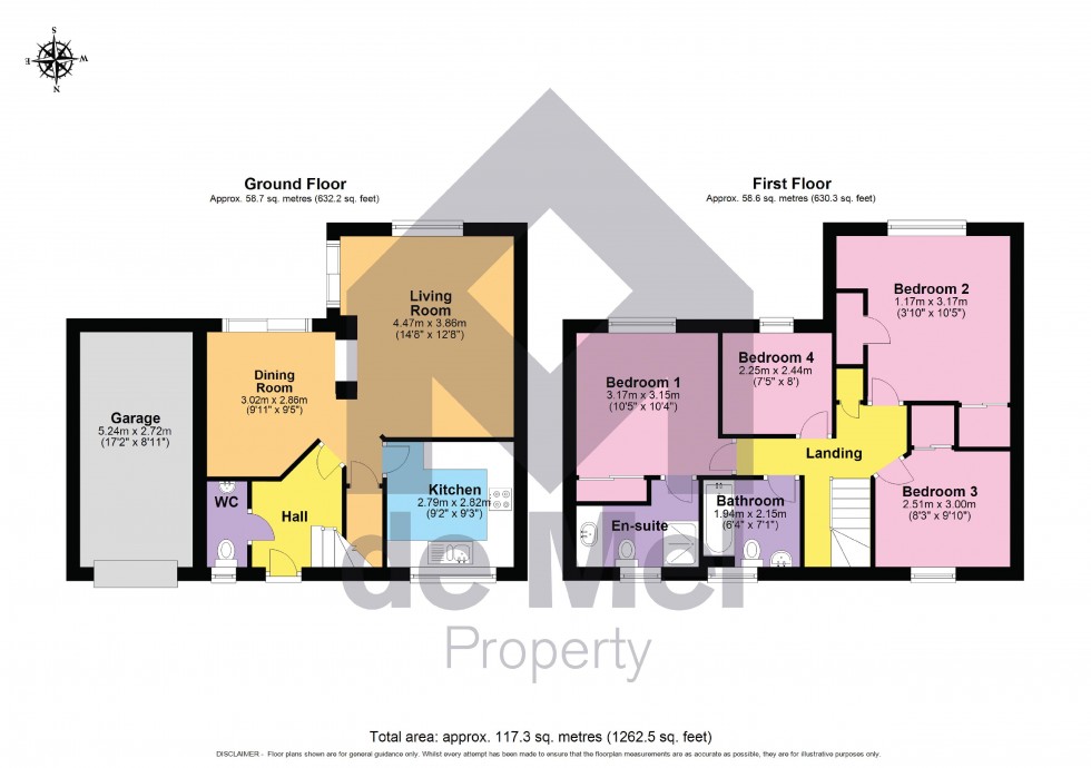 Floorplan for Sweetbriar Close, Bishops Cleeve