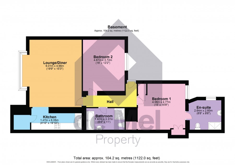 Floorplan for Lansdown Terrace Lane, Montpellier