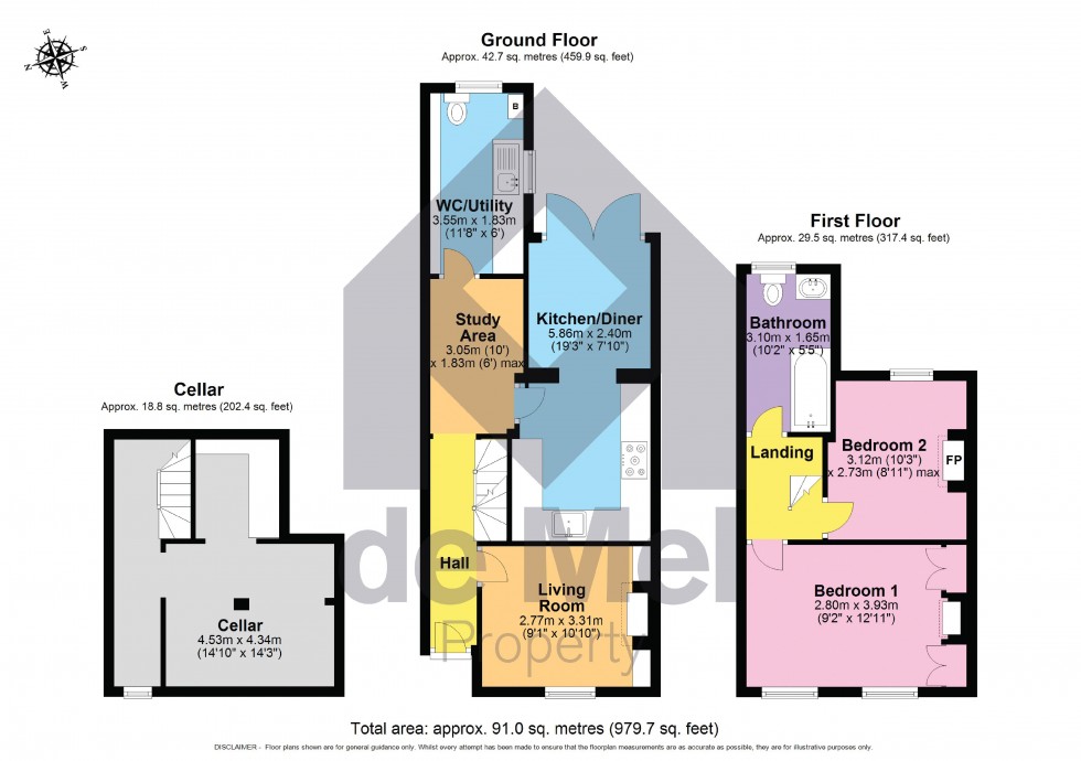 Floorplan for Devonshire Street, Cheltenham