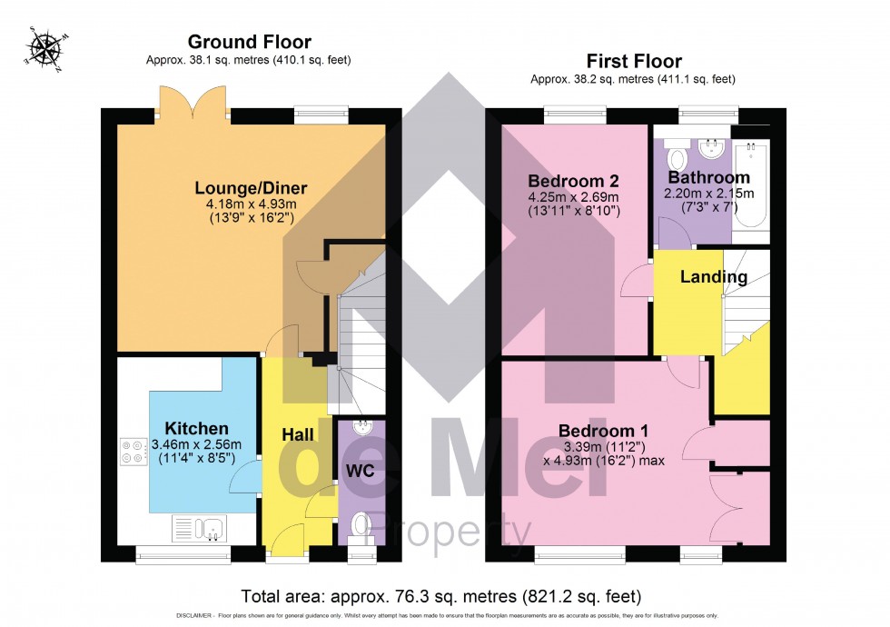 Floorplan for Barleyfields Avenue, Bishops Cleeve