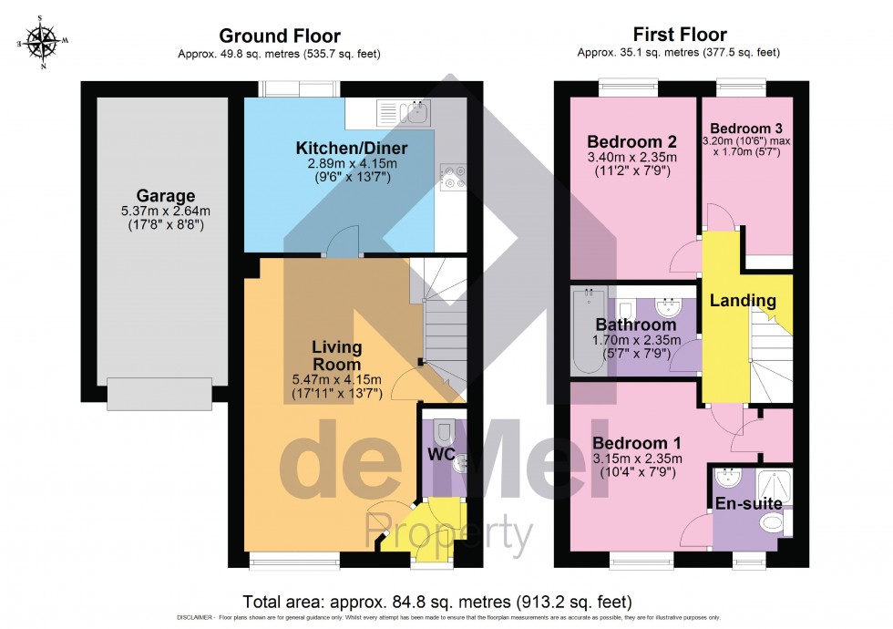 Floorplan for Lapwing Drive, Bishops Cleeve