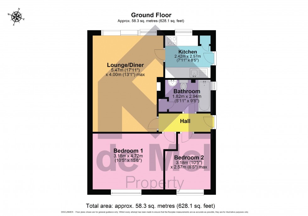 Floorplan for Kenelm Rise, Winchcombe