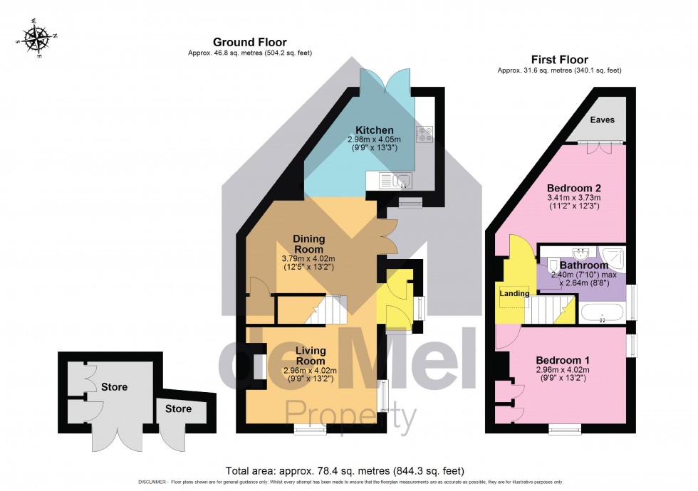 Floorplan for The Burgage, Prestbury, Cheltenham, GL52