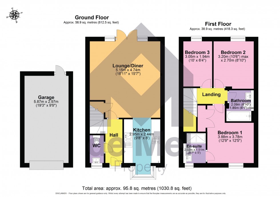 Floorplan for Flora Close, Prestbury