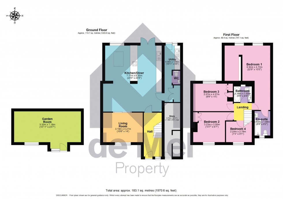 Floorplan for Priors Road, Cheltenham