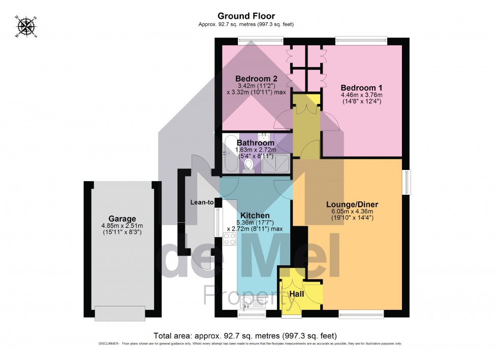 Floorplan for Long Mynd Avenue, Up Hatherley, Cheltenham