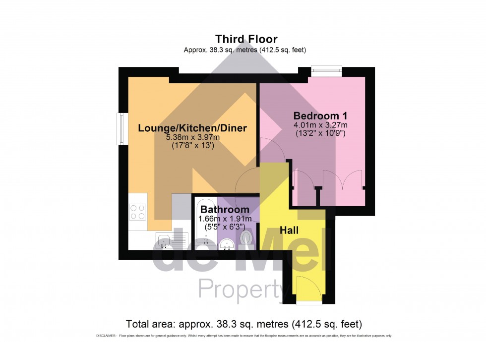Floorplan for East Approach Drive, Pittville