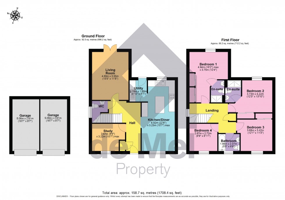 Floorplan for Brydges Close, Winchcombe
