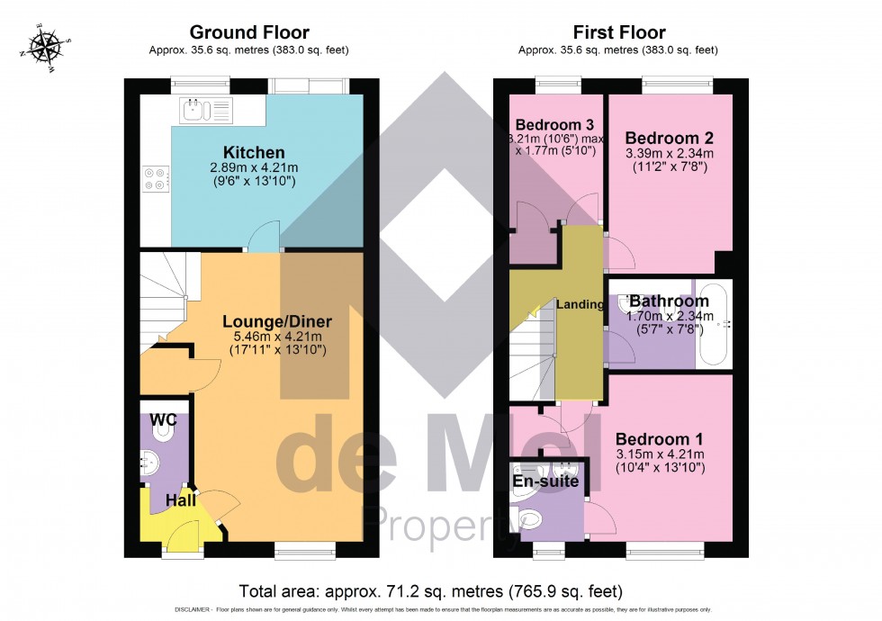 Floorplan for Tawny Close, Bishops Cleeve