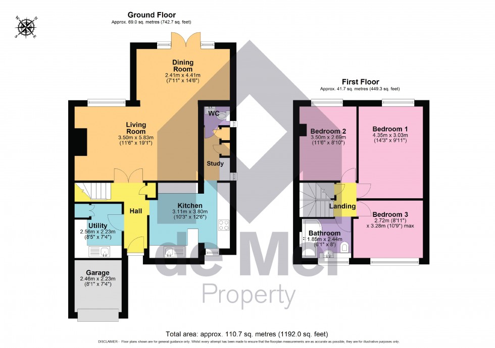 Floorplan for Southgate Drive, Charlton Kings