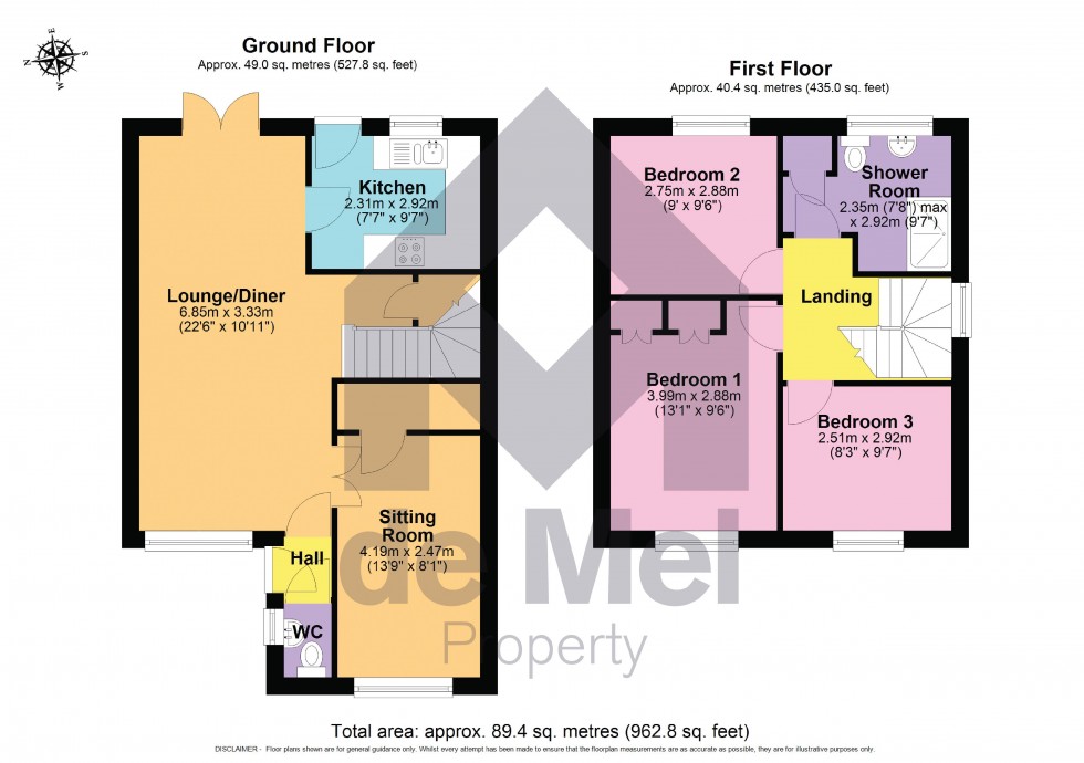 Floorplan for Whitefields Road, Bishops Cleeve