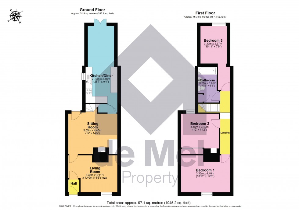 Floorplan for Oddfellows Terrace, Back Lane, Winchcombe