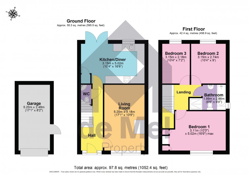 Floorplan for Thirlebrook Cottage, Aston Cross, Tewkesbury, GL20