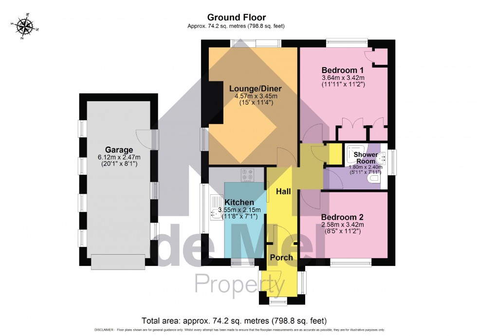 Floorplan for Rosefield Crescent, Tewkesbury