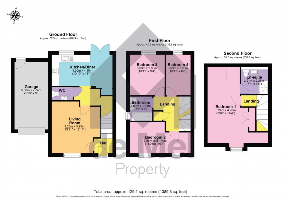 Floorplan for Castle Close, Gotherington
