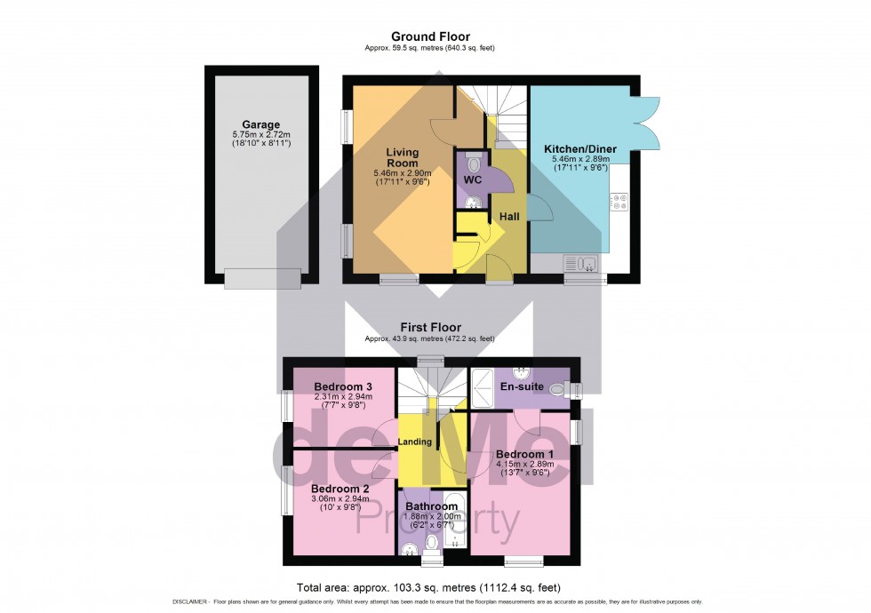 Floorplan for Merret Place, Delavale Road, Winchcombe