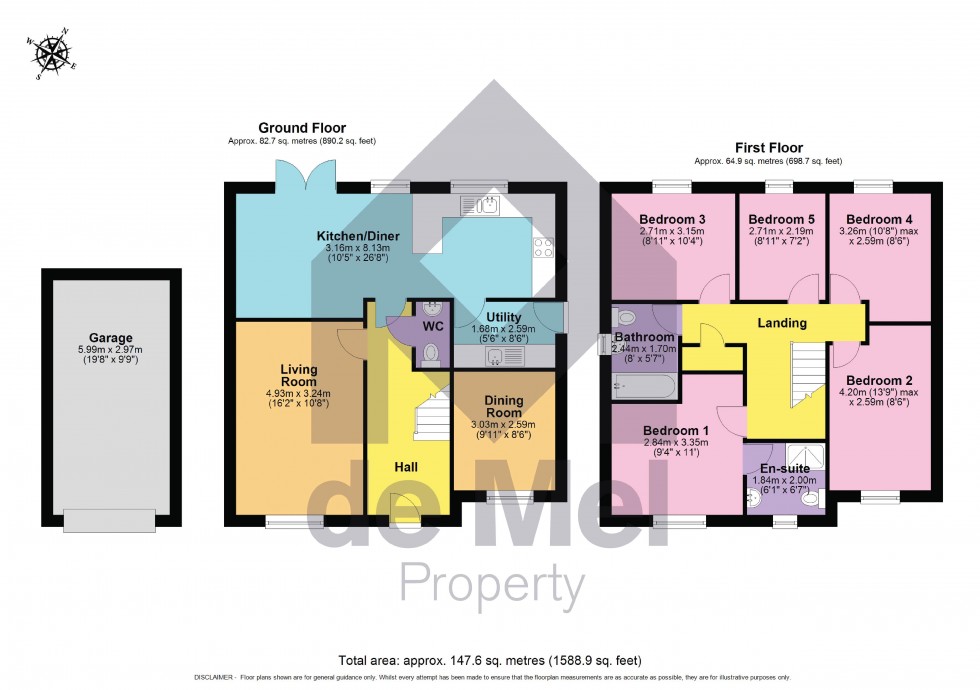 Floorplan for Slad Way, Cheltenham