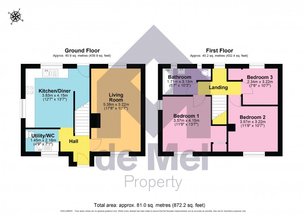 Floorplan for Abbots Leys Road, Winchcombe