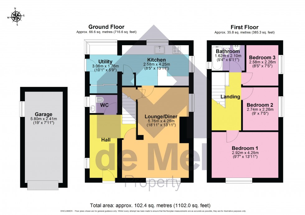 Floorplan for Priory Lane, Bishops Cleeve, Cheltenham, GL52 8JL