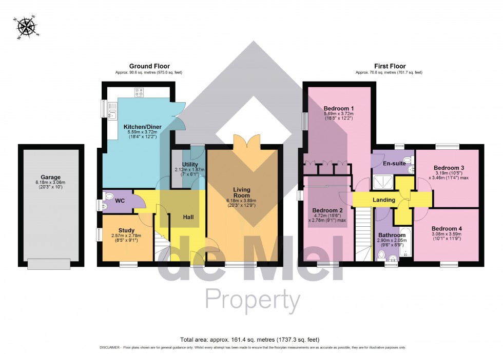 Floorplan for Court Farm Close, Pamington, Tewkesbury