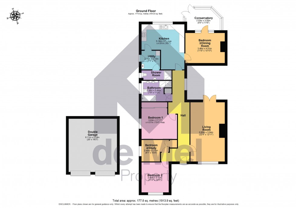 Floorplan for Alcester Road, Harvington, Evesham