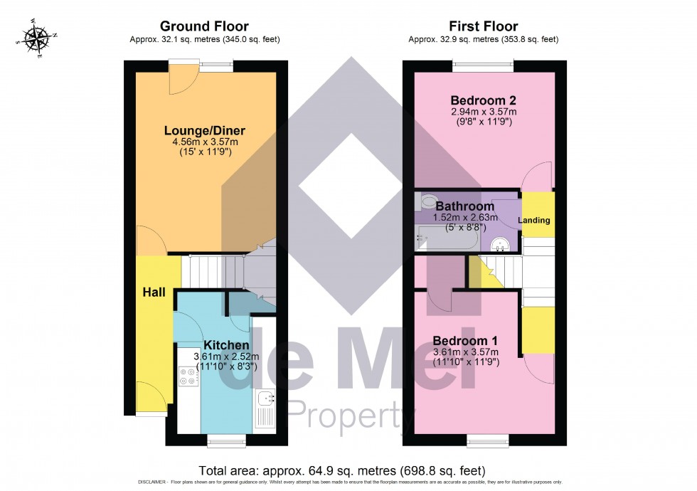 Floorplan for Brunswick Street, Cheltenham