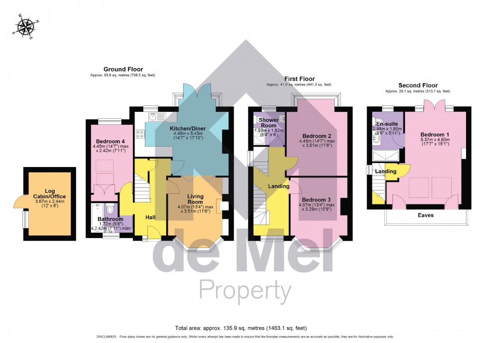 Floorplan for Priors Road, Cheltenham
