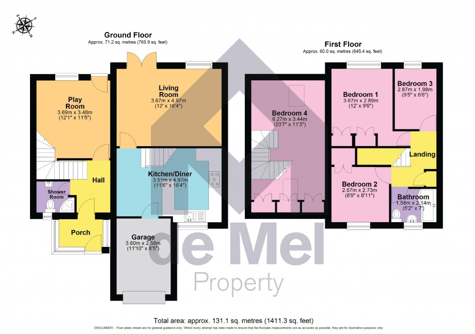Floorplan for Windyridge Gardens, Wymans Brook, Cheltenham, Gloucestershire, GL50