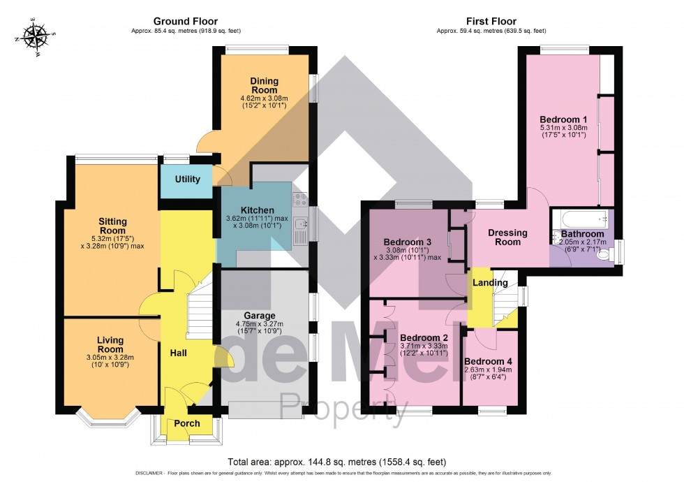 Floorplan for Meadoway, Bishops Cleeve, Cheltenham, GL52