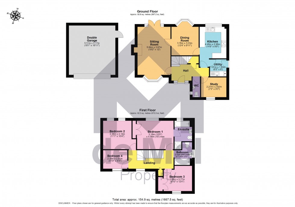 Floorplan for Borage Close, Abbeymead, Gloucester, GL4