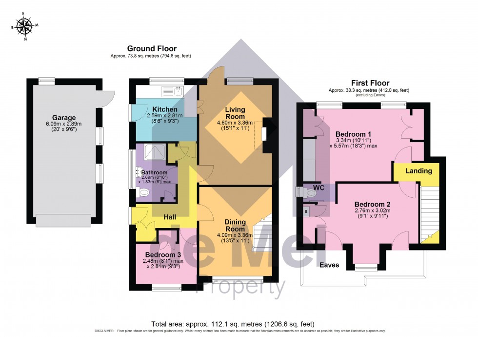 Floorplan for Birchfield Road, Bishops Cleeve, Cheltenham, Gloucestershire, GL52